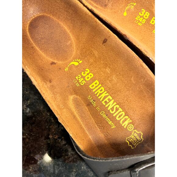 Birkenstock Women's Slip-On Sandals Arizona‎ BB HS Buttr Summer Black Size 38 - Picture 9 of 11